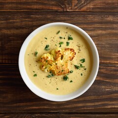 Cauliflower cheese soup