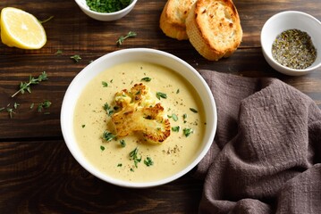 Cauliflower cheese soup