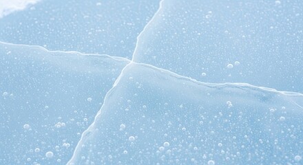 Obraz premium Cracked Ice Texture With Bubbles and Geometric Patterns