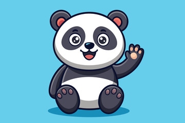 Fototapeta premium cute panda animal