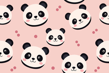 Obraz premium seamless pattern with funny animals
