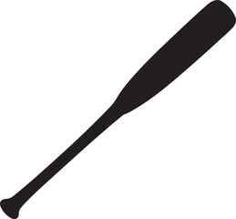 Baseball bat icon vector silhouette