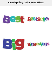 Colorful Best Bestseller and Big Bigsavings Word Art on White Background