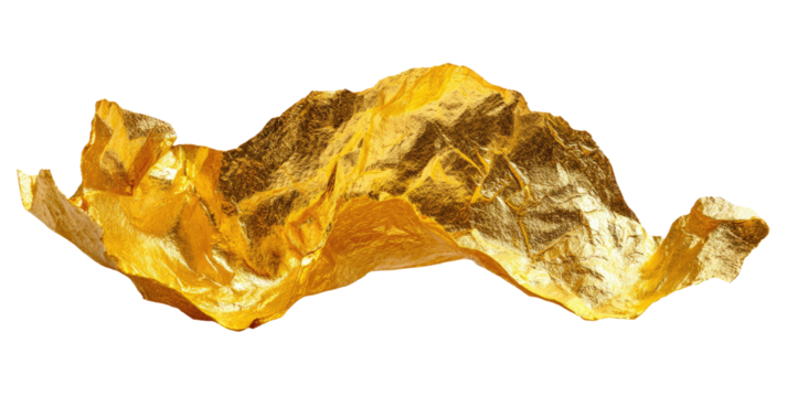 Close-up shot of a delicate, golden-yellow textured sheet against a dark background