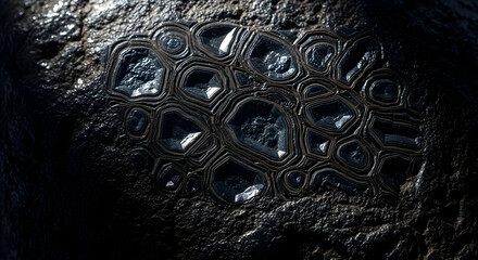 lunar surface with complex crater texture, detailed astronomical landscape revealing moon's rugged terrain, ideal for scientific visualization, space exploration themes

