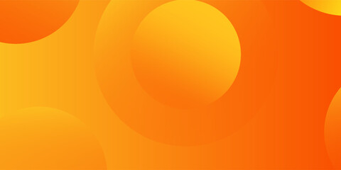 Abstract orange background with circles. Vector illustration