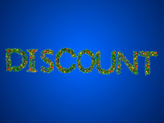 Discount in bold green letters on a vibrant blue background.