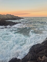 Sinemorets_Bulgaria, Butamyata beach, sunny day on wild coast of the Black Sea.