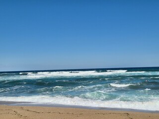 Sinemorets_Bulgaria, Butamyata beach, sunny day on wild coast of the Black Sea.