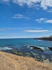 Sinemorets_Bulgaria, Butamyata beach, sunny day on wild coast of the Black Sea.