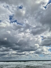 Obraz premium Sinemorets_Bulgaria, Butamyata beach, sunny day on wild coast of the Black Sea.