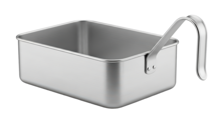 Metal mess kit cup isolated on transparent background