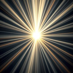 Bright Light Rays Cutting Through Dark Background in Abstract Design