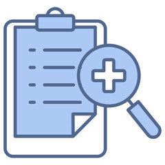 Obraz premium Diagnosis Blue Icon