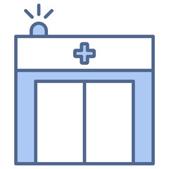 Emergency Room Blue Icon