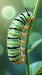 caterpillar on leaf