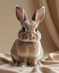 white rabbit on the table