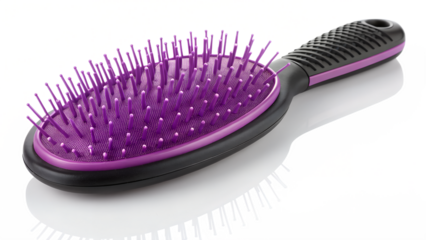 Bright Purple Paddle Hair Brush for Detangling and Styling