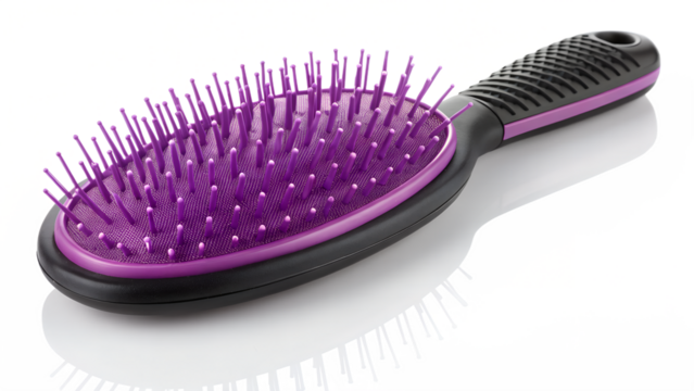 Bright Purple Paddle Hair Brush for Detangling and Styling