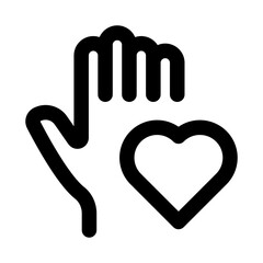 Volunteer unique icon for modern and professional social service and community projects
