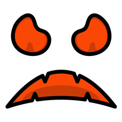 scary face filled