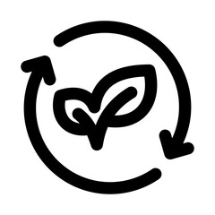 Ecology Recycle unique icon for modern and professional environmental and green projects