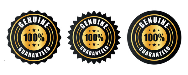 100% satisfaction guaranteed seal or label flat icon design	