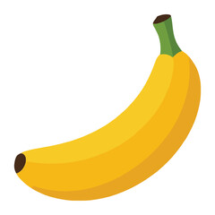 banana isolated on white