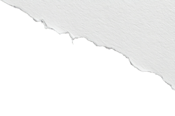 An abstract image presenting torn white paper against a black background, with jagged edges