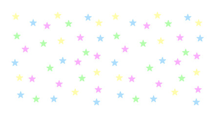 Pastel Star Confetti Scatter Transparent PNG: Cute, Seamless Pattern for Baby Showers, Kids’ Parties, Gentle Backgrounds, Nursery Decor, and Holiday Design

