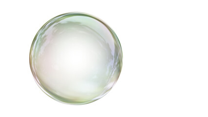 Photorealistic Soap Bubble Sphere Transparent PNG