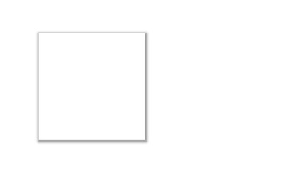 Blank White Rectangle with Soft Drop Shadow Transparent PNG