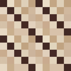 Abstract diagonal background with checkered brown squares.