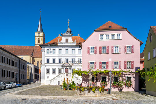 Marktplatz, Iphofen, Bayern, Deutschland 