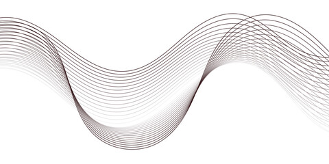 Elegant abstract wave lines in deep purple tones on a clean white background, smooth flowing design, minimal and modern gradient curves, perfect for banners, branding, and creative backgrounds.