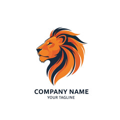 Majestic Lion Head Logo Design for Brand Identity.