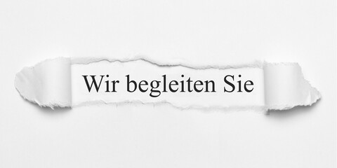 Wir begleiten Sie	
