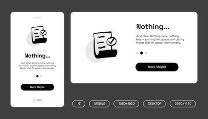 Hand-Drawn Document Illustration &mdash; User Interface Layout