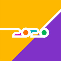 2026 Happy New Year Flat Vector