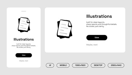 Hand-Drawn Document Icons &mdash; Web & Mobile UI