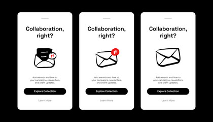 Hand-Drawn Document Icon Illustration &mdash; UI Preview Set
