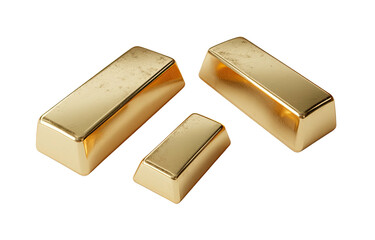 Three rectangular gold bars on a black background, suggesting wealth and investment