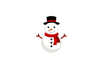 snowman isolated on white background