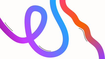 ABSTRACT BACKGROUND WITH LINES HAND DRAWN SHAPES GRADIENT SMOOTH LIQUID COLORFUL RIBBONS DESIGN VECTOR TEMPLATE GOOD FOR MODERN WEBSITE, WALLPAPER, COVER DESIGN 