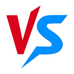 vs logo isolated on transparent background	