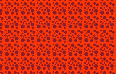 abstract background with orange red circles