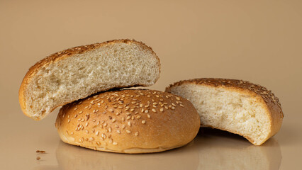 bread on a wooden board
