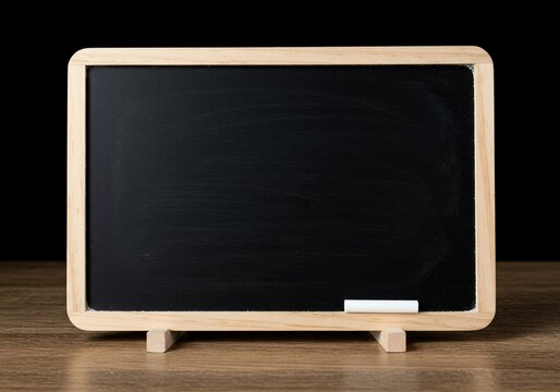 A blank, rustic blackboard placard stands ready for a custom message. Perfect for menus, signs, daily specials or promotional announcements ,special ,board ,education