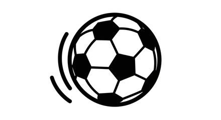 Soccer ball illustration, capturing the essence of the game, ideal for sportsrelated projects and educational resources