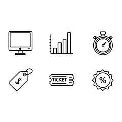 set of vector icons